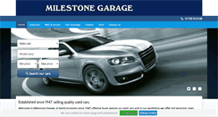 Desktop Screenshot of milestonegarage.co.uk