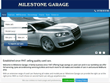 Tablet Screenshot of milestonegarage.co.uk